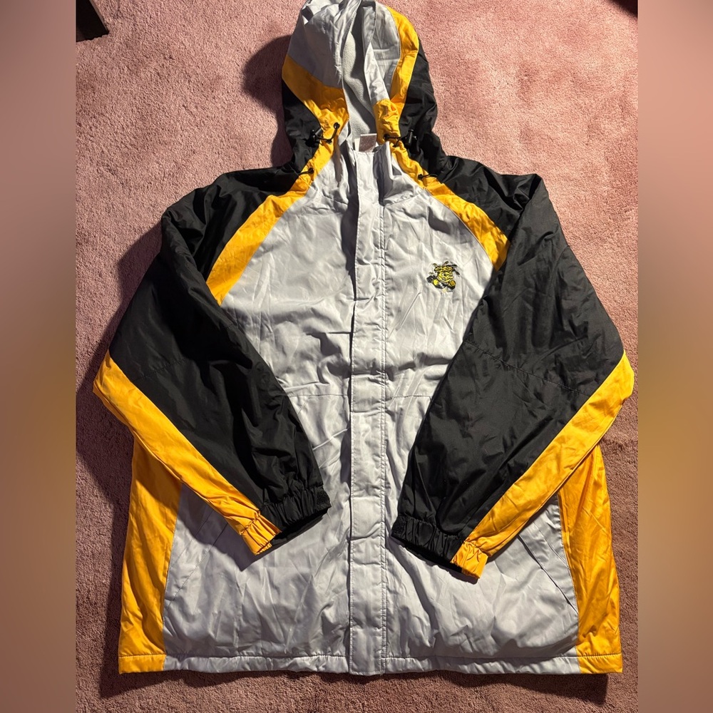 Red Oak Sportswear Wichita State Shockers Hooded Fleece Lined Jacket Mens 2XL
